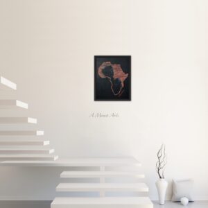 Motherland, Contemporary, Original, Fine Art Print, 20", Art, Wall Art, Africa, Unique, Mother and Child, Canvas, By Ayanna Monet