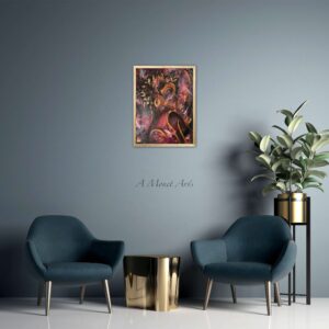 Lauryn Hill Abstract Print, Original, Fine Art Print, 20", Art, Wall Art, Music, Handmade, Rap, Hip Hop, Canvas, By Ayanna Monet