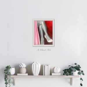 Sitting Pretty 36", Contemporary, "Poster Print", Wall Art